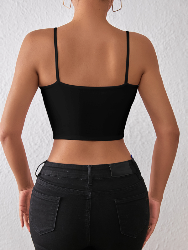 Valenzora | Spring and summer sexy midriff-baring spaghetti top