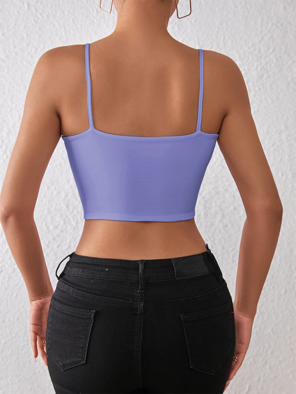 Valenzora | Spring and summer sexy midriff-baring spaghetti top