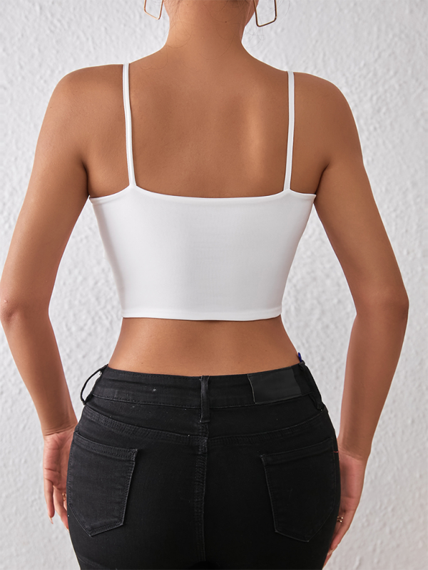 Valenzora | Spring and summer sexy midriff-baring spaghetti top