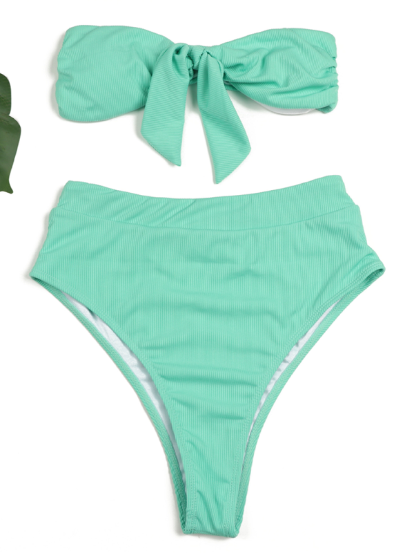Valenzora | Women's High-Waisted Bikini Tube Top Swimsuit