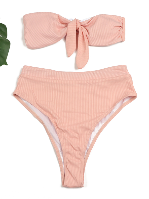 Valenzora | Women's High-Waisted Bikini Tube Top Swimsuit