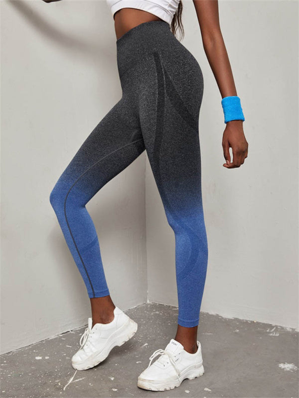 Valenzora | Women's Seamless High Waist Gradient Seamless Sports Yoga Pants