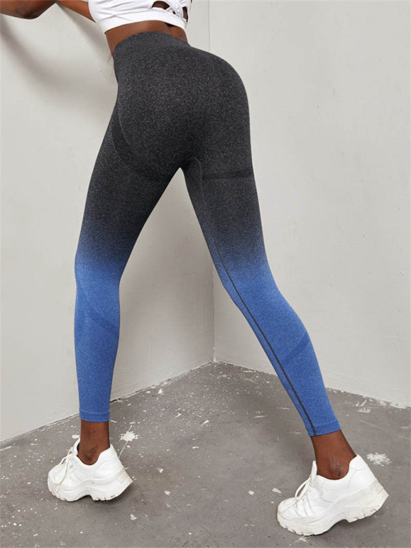 Valenzora | Women's Seamless High Waist Gradient Seamless Sports Yoga Pants