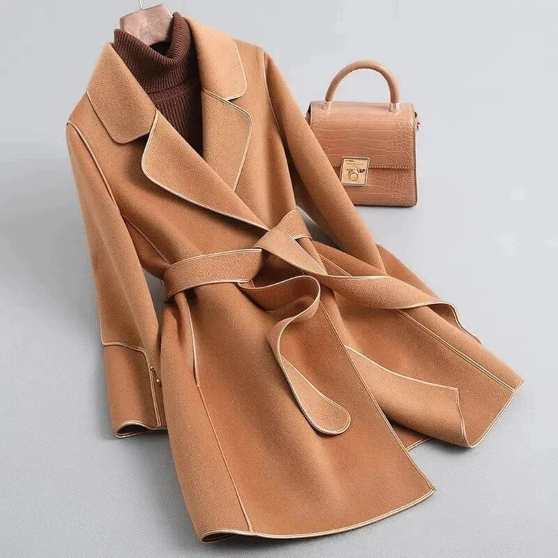 Valenzora | Klassischer langer Trenchcoat mit