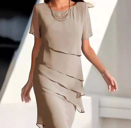 Valenzora | Ärmelloses, schlichtes Mini-Kleid in Marineblau