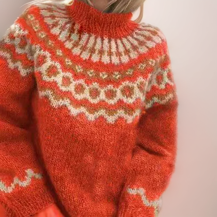 Valenzora | Norwegian yoke sweaters - warm Scandinavian women's sweaters
