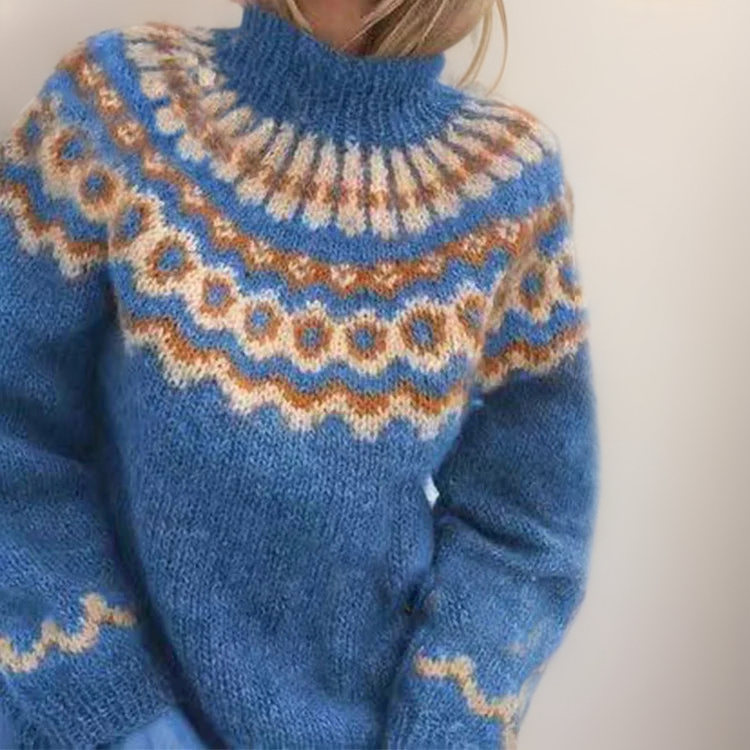 Valenzora | Norwegian yoke sweaters - warm Scandinavian women's sweaters
