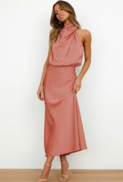 Valenzora | Elegant satin dress
