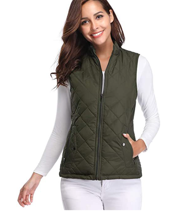 Valenzora | Quilted zip-up vest with pockets for women