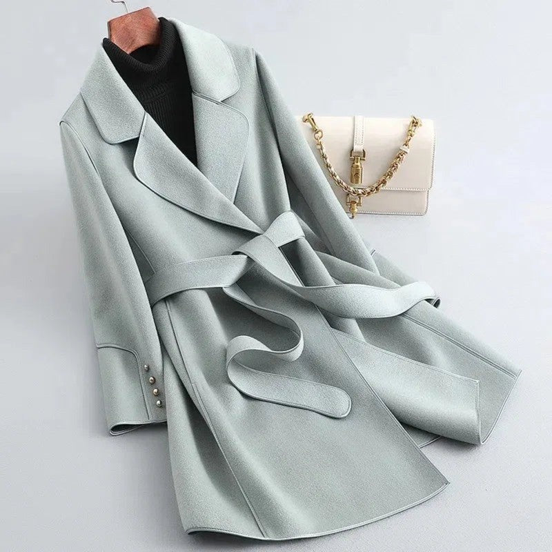 Valenzora | Klassischer langer Trenchcoat mit