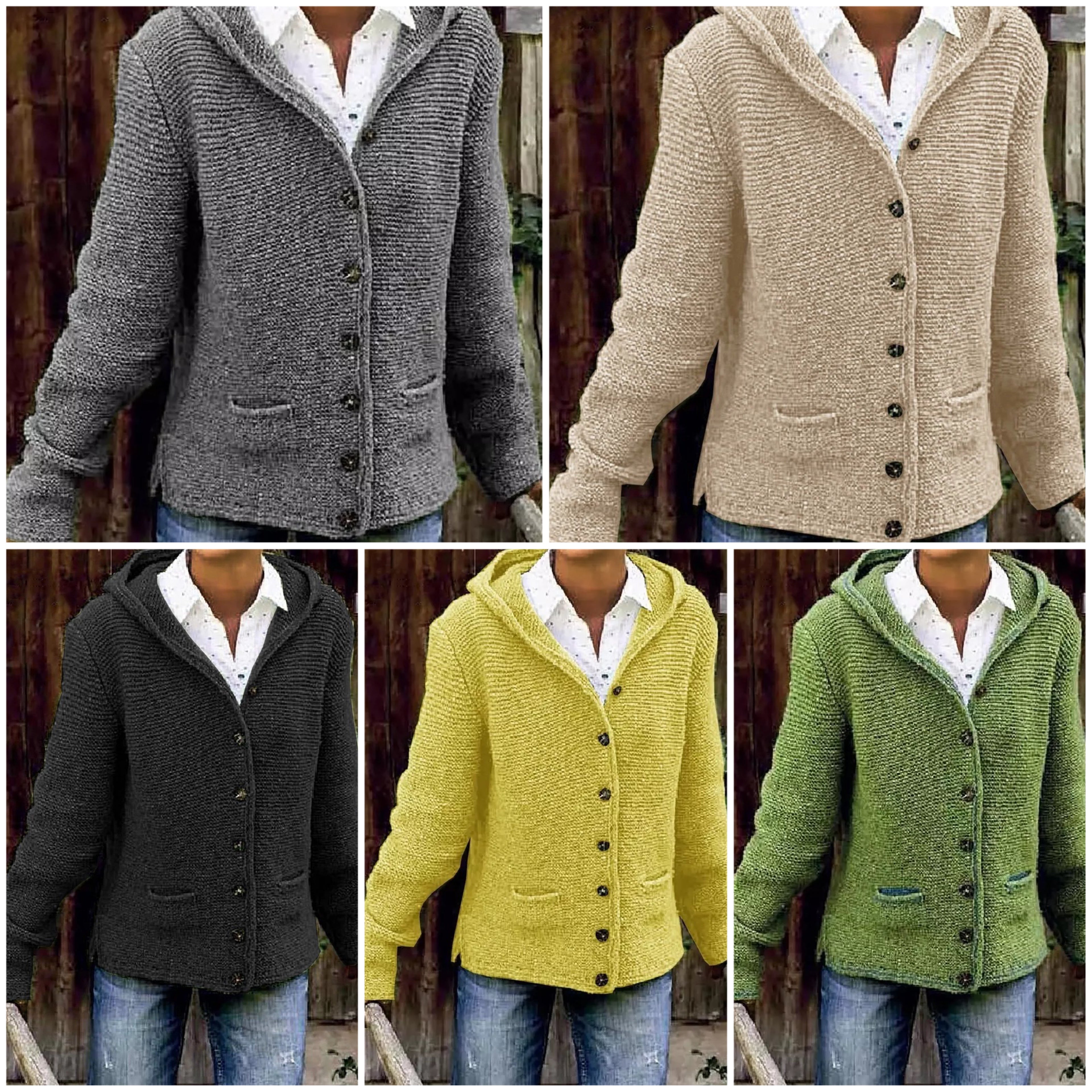 Valenzora | Knitted cardigan with hood