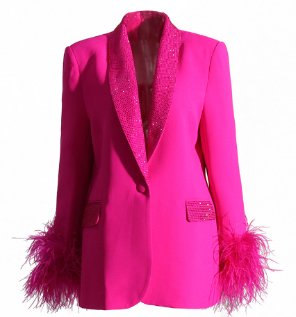 Valenzora | Feder-Blazer für Damen
