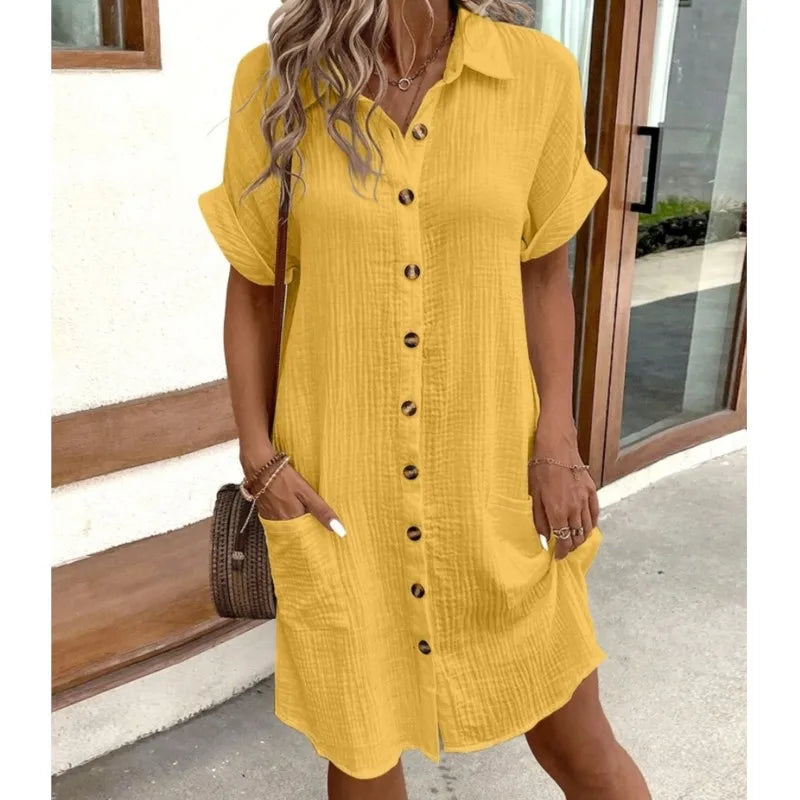 Summer dress with collar