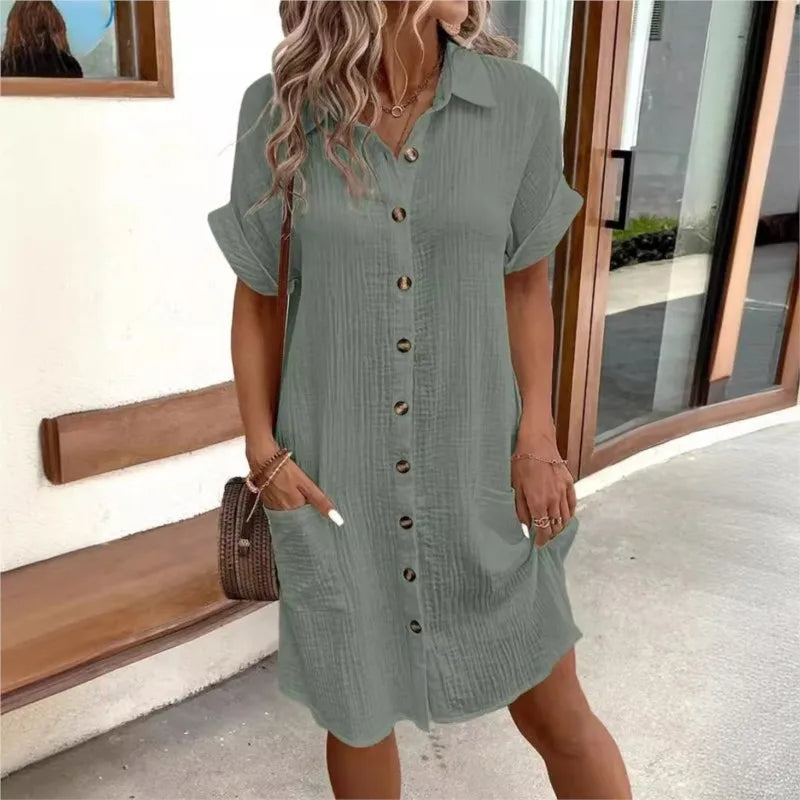 Summer dress with collar