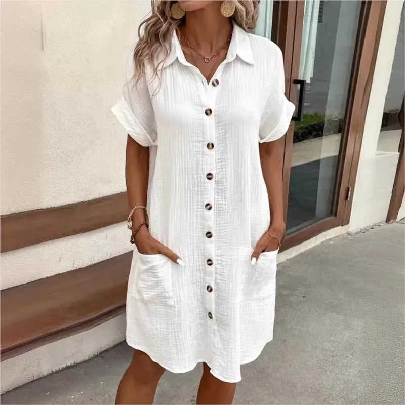 Summer dress with collar