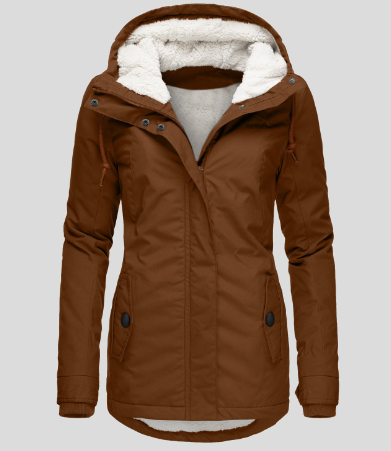 Valenzora | Kapuze | Reißverschluss | Winterjacke | Damenjacke