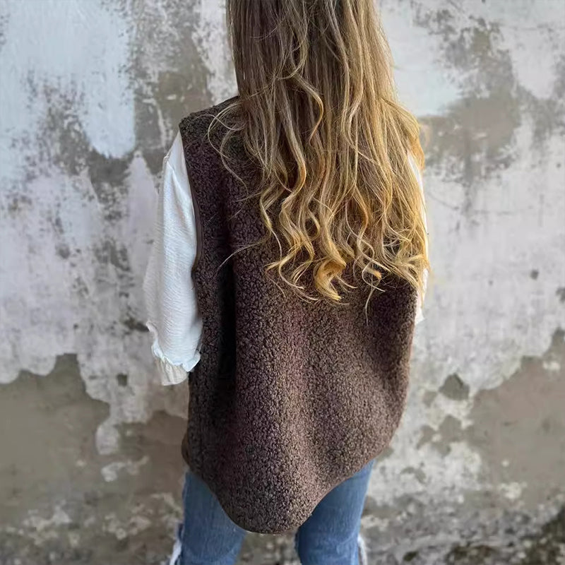 Valenzora | Warme Vintage-Weste für Damen