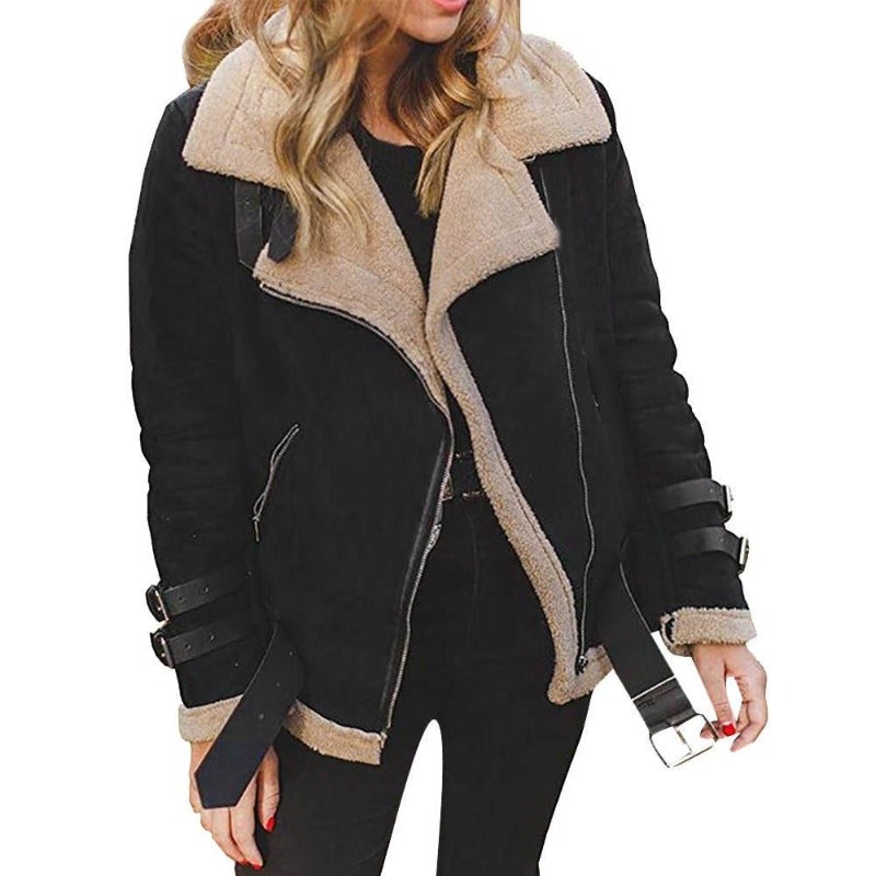 Valenzora | Oversized shearling jacket