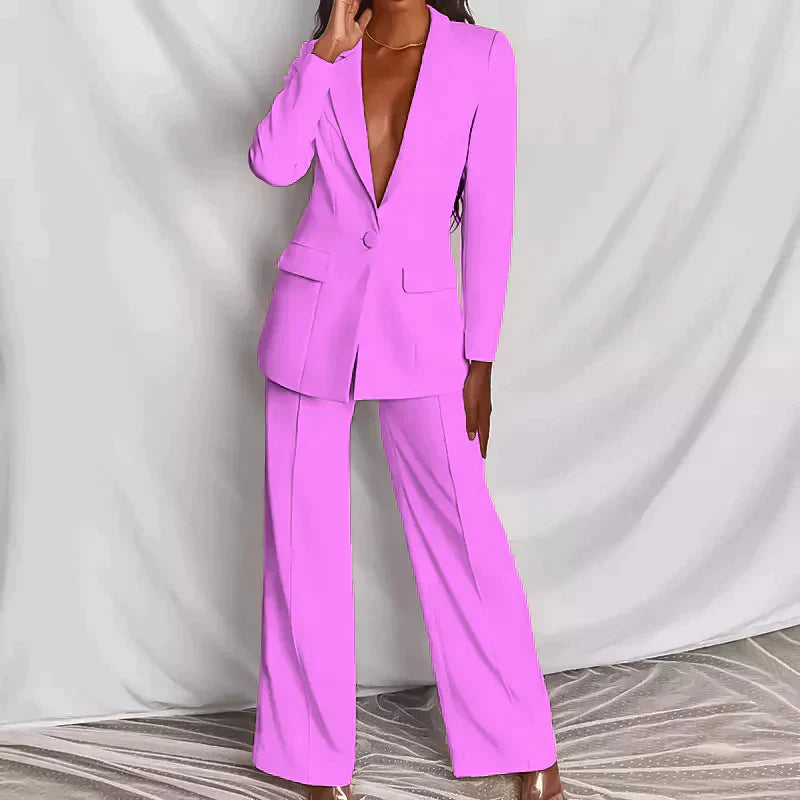 Valenzora - Elegant ensemble consisting of a sophisticated blazer and elegant trousers