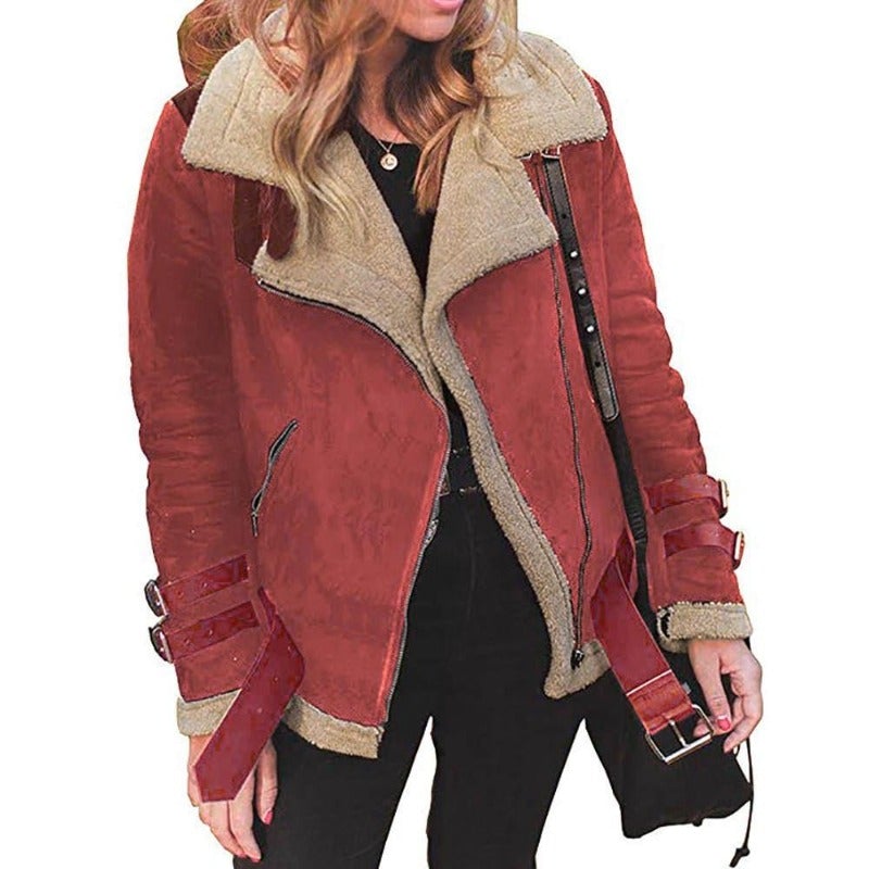Valenzora | Oversized shearling jacket