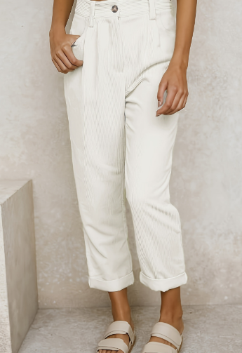 Stylish corduroy trousers