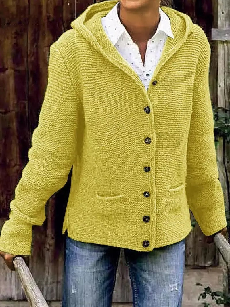 Valenzora | Knitted cardigan with hood