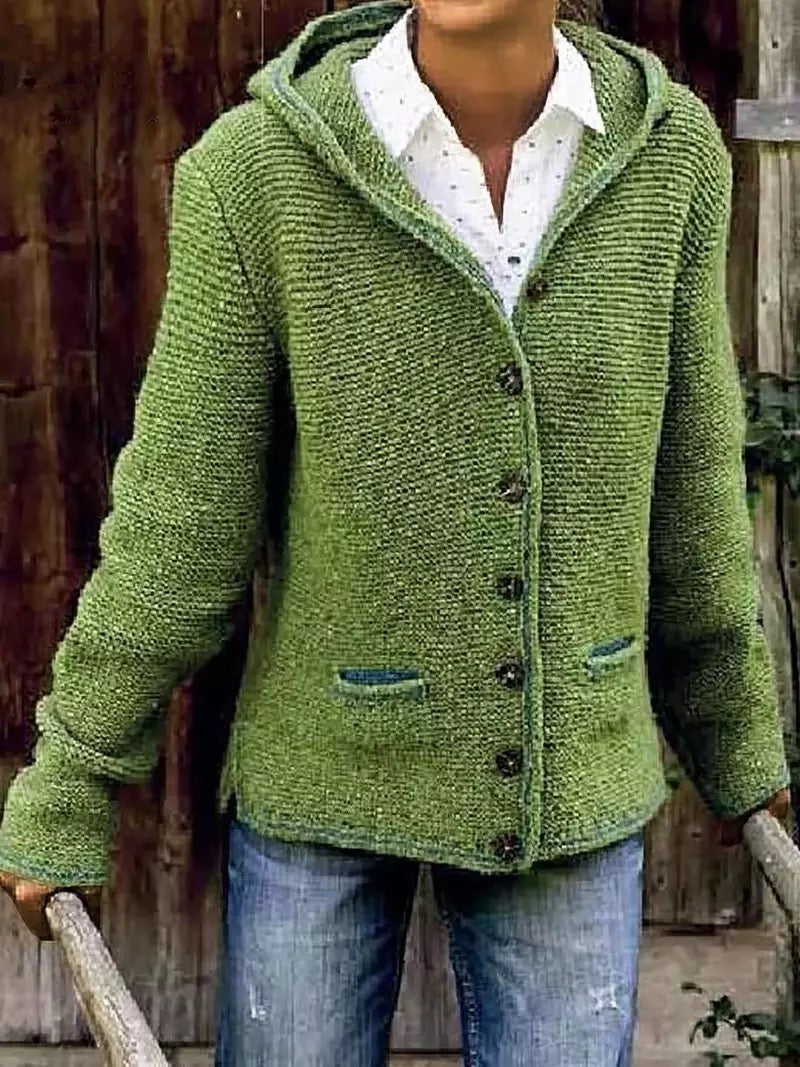 Valenzora | Knitted cardigan with hood