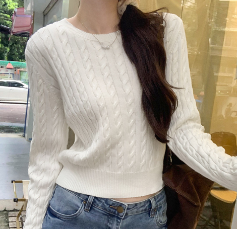 Valenzora | Strickpullover mit Rundhalsausschnitt