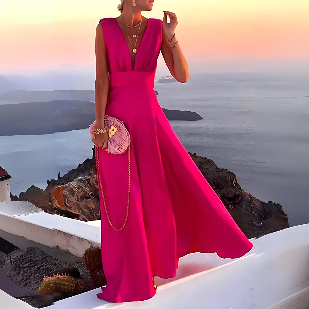 Valenzora | Sleeveless printed dress for women Emilia