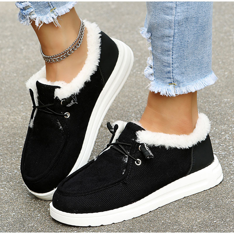 Valenzora - Elegant winter sneakers with fur lining