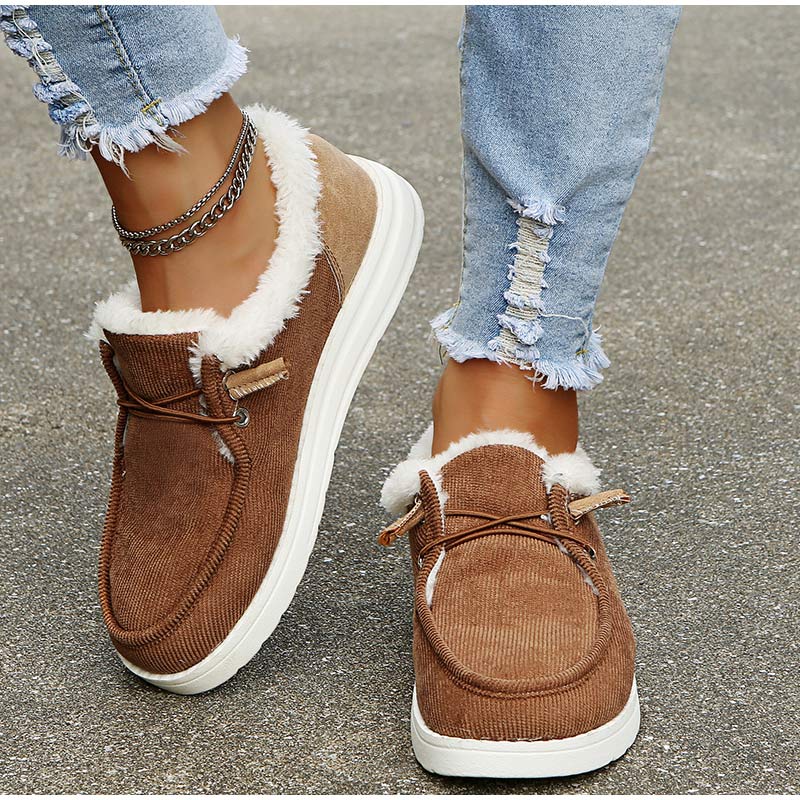 Valenzora - Elegant winter sneakers with fur lining