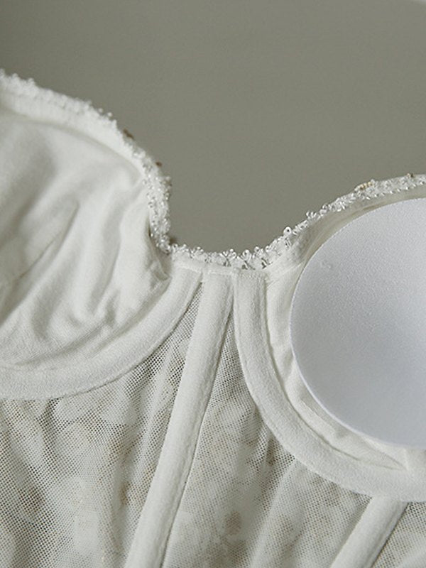 Valenzora | Bustier Corset with Lace Trim