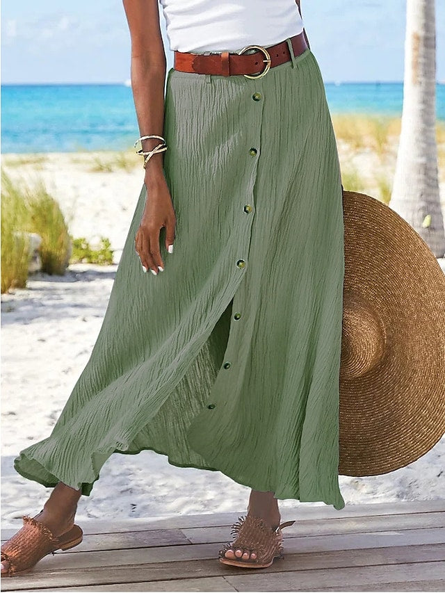 Valenzora | Long linen skirt for women Zelda