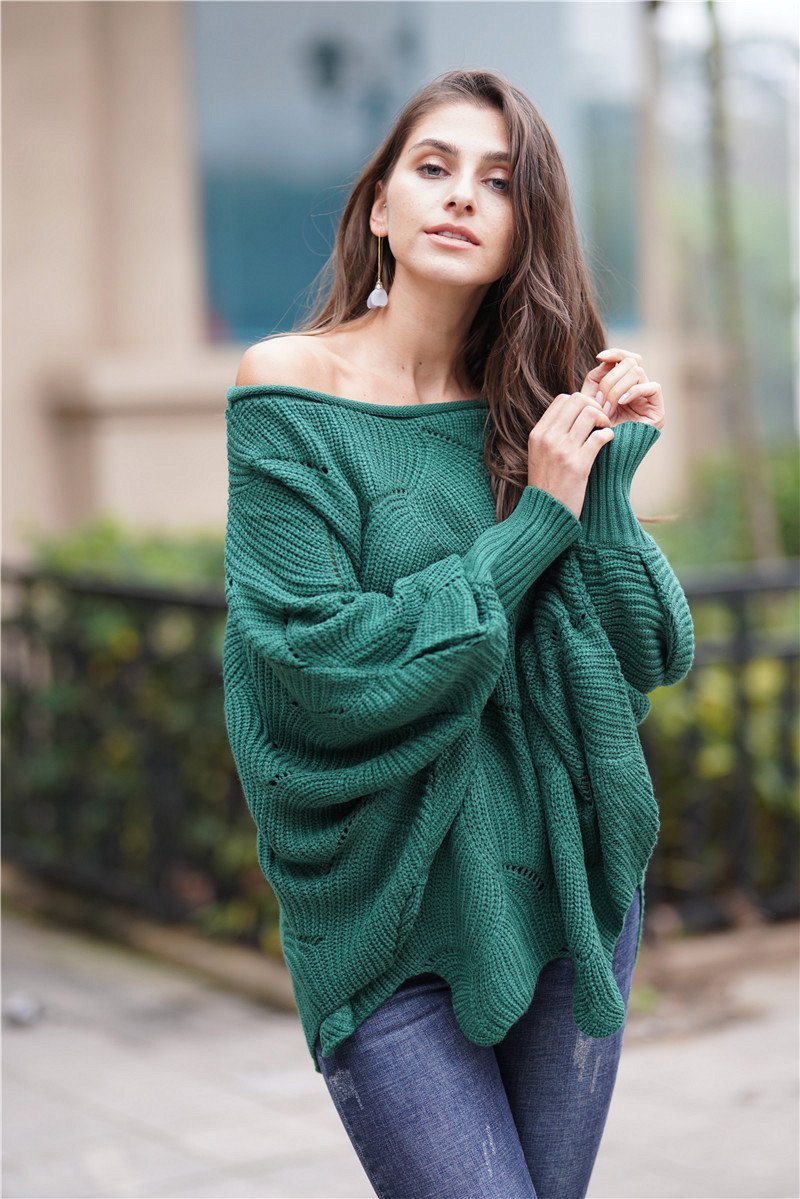 Valenzora Everything will be alright Knitted sweater - Green