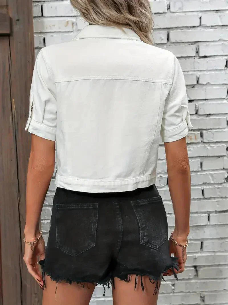 Valenzora | Jack Short Sleeve Denim Jacket