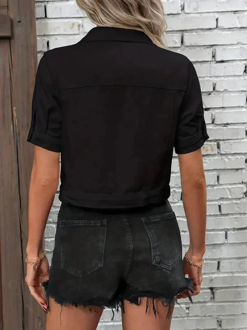 Valenzora | Jack Short Sleeve Denim Jacket