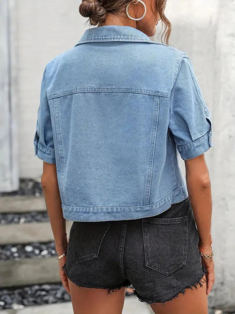 Valenzora | Jack Short Sleeve Denim Jacket