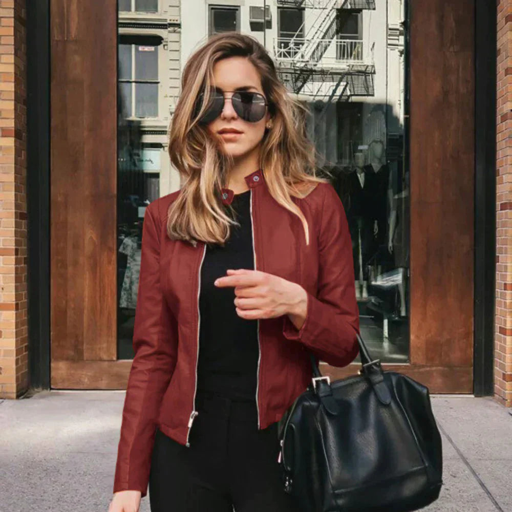 Valenzora | Elegante Lederjacke für Damen.