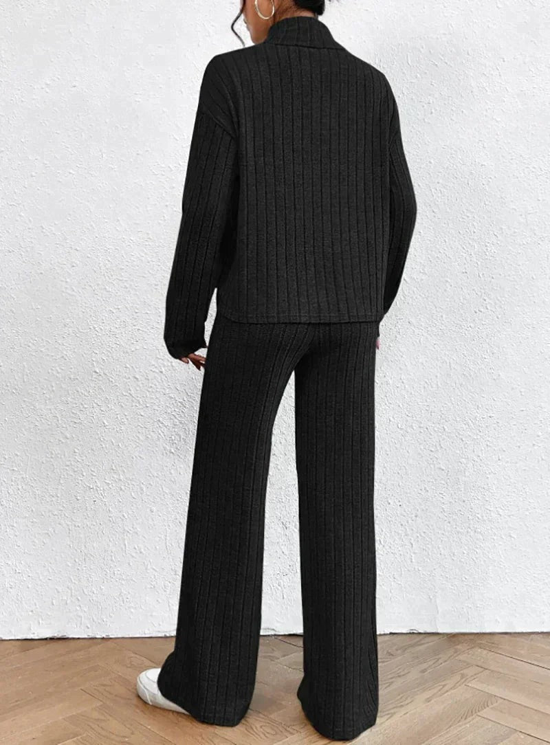 Knitted sweater and pants set