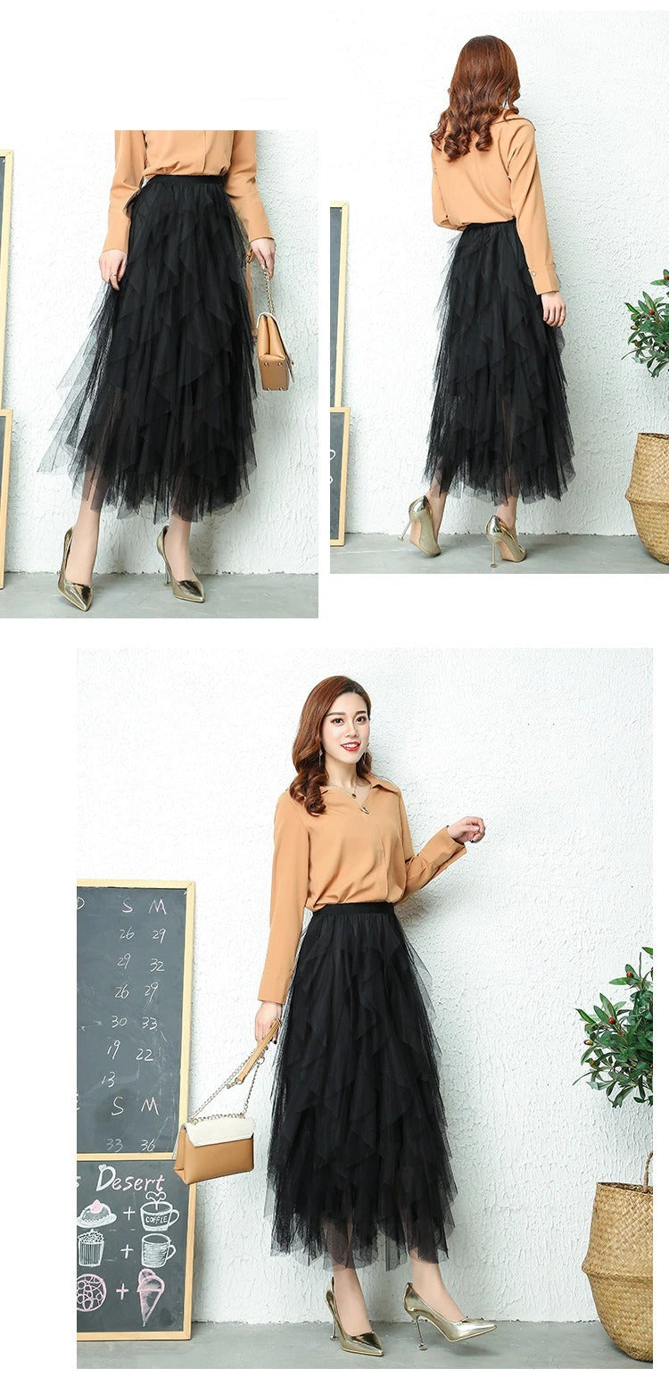Valenzora High Waist Pleated Skirt