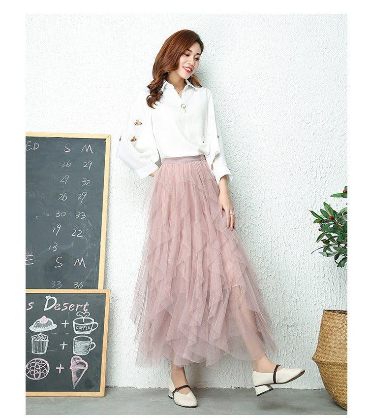 Valenzora High Waist Pleated Skirt