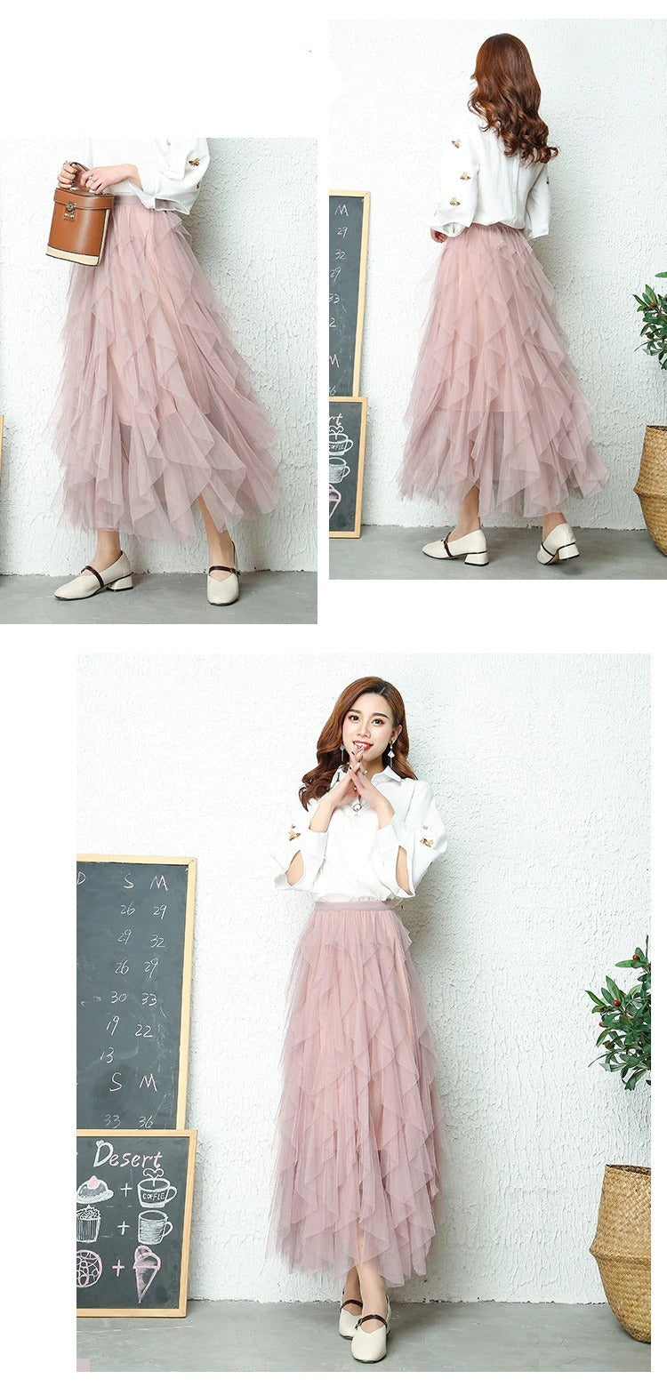Valenzora High Waist Pleated Skirt