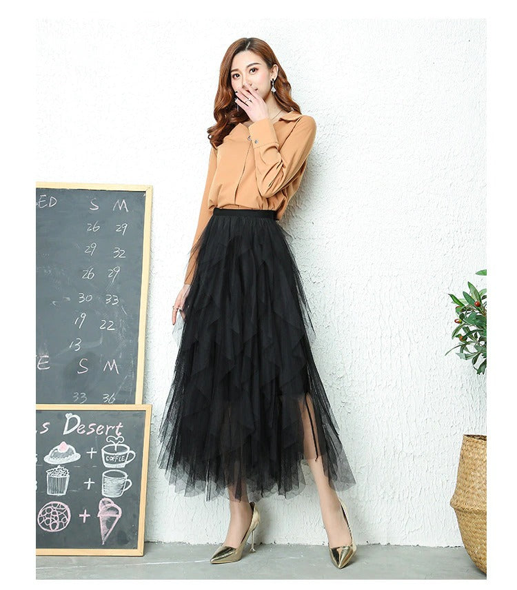 Valenzora High Waist Pleated Skirt