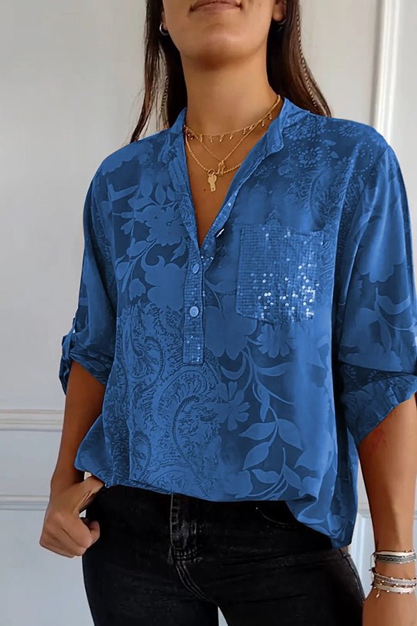 Valenzora | Glamorous sequined top for festive occasions