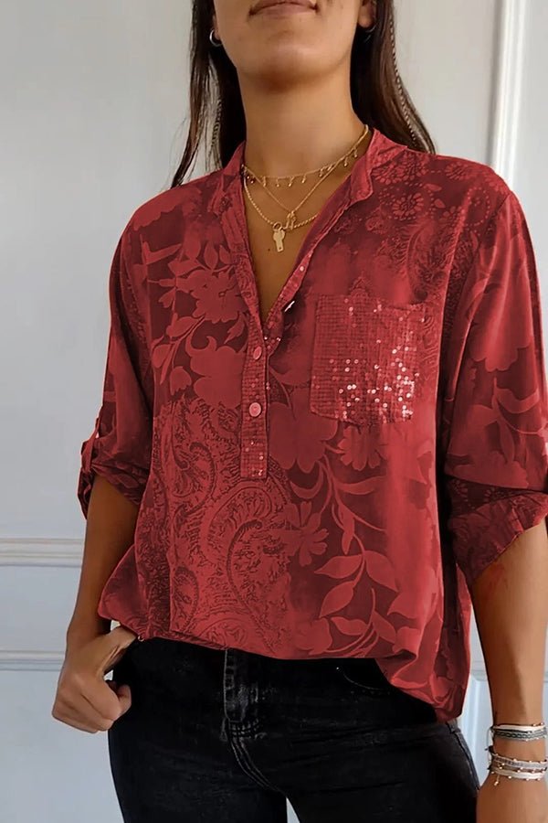Valenzora | Glamorous sequined top for festive occasions