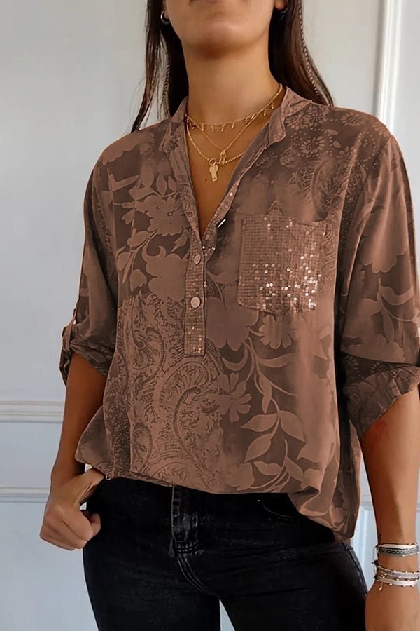 Valenzora | Glamorous sequined top for festive occasions