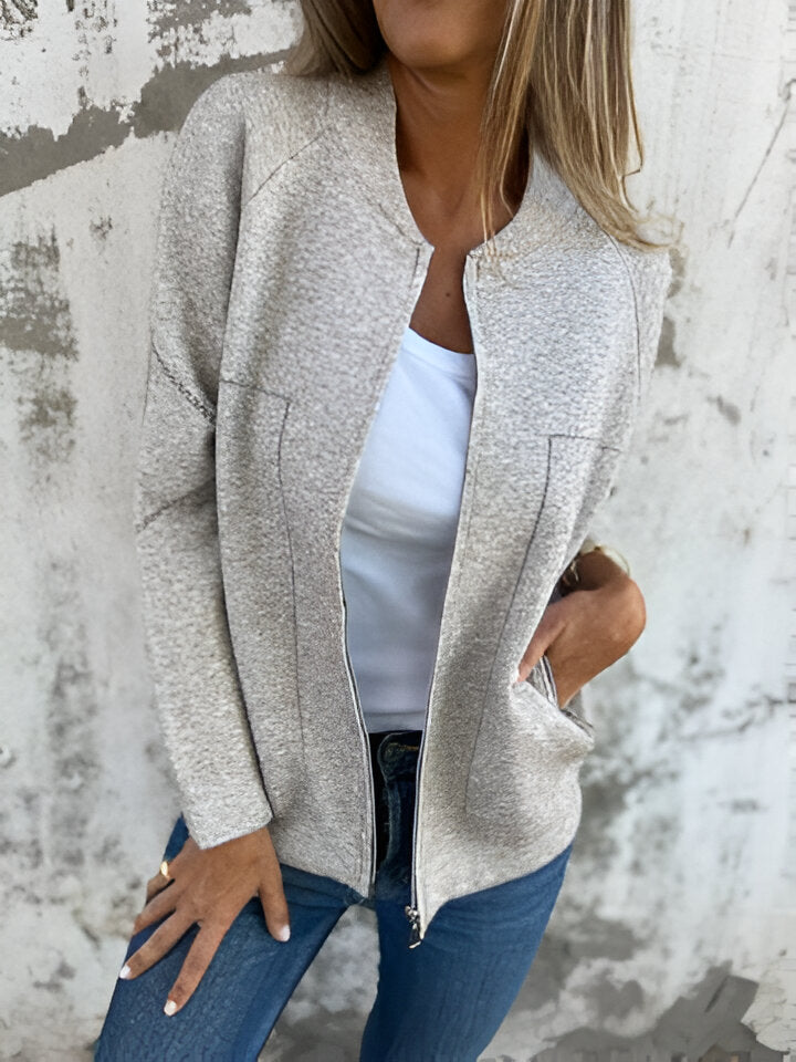 Valenzora | Damen-Reißverschlussjacke mit Taschen