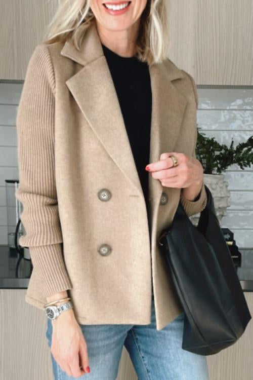 Valenzora | Elegant blazer with contrasting sleeves
