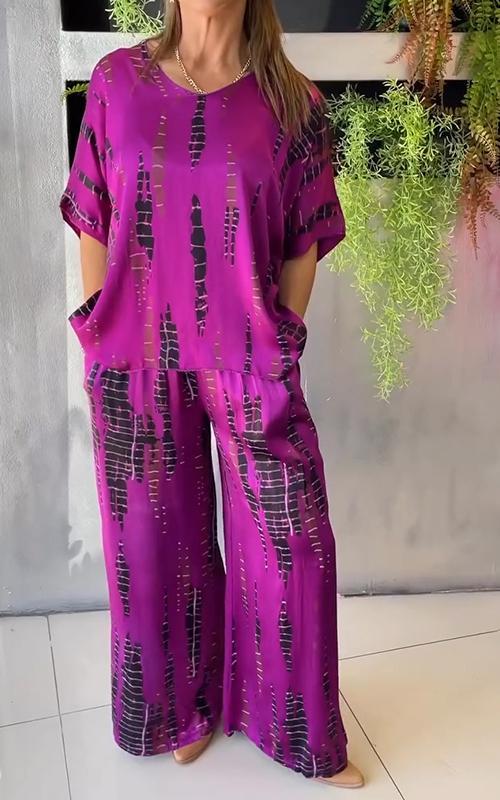 Provence™ - Casual Satin Two-Piece Set
