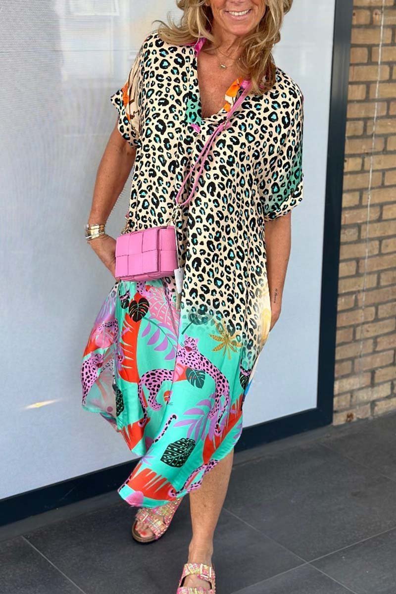 Valenzora | Leopard Print Dress For Women
